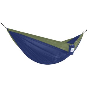 Hamac parachute double en nylon de Vivere, Navy/Olive