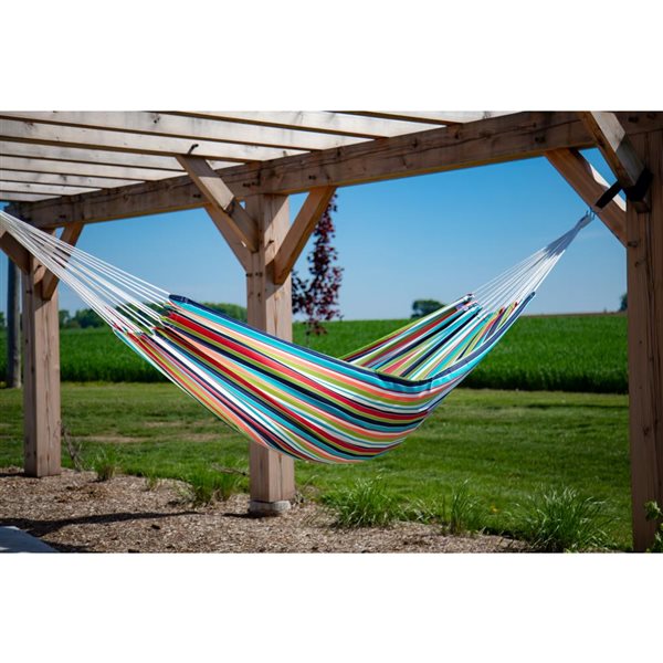 Vivere Brazilian Sunbrella Double Hammock - Confetti