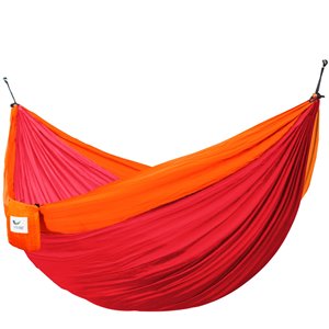 Hamac parachute double en nylon de Vivere, Punch/Peach