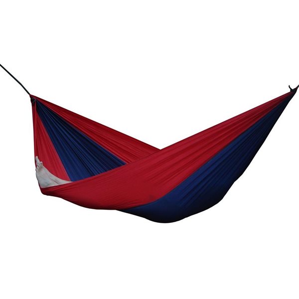 Hamac parachute double en nylon de Vivere, Navy/Red