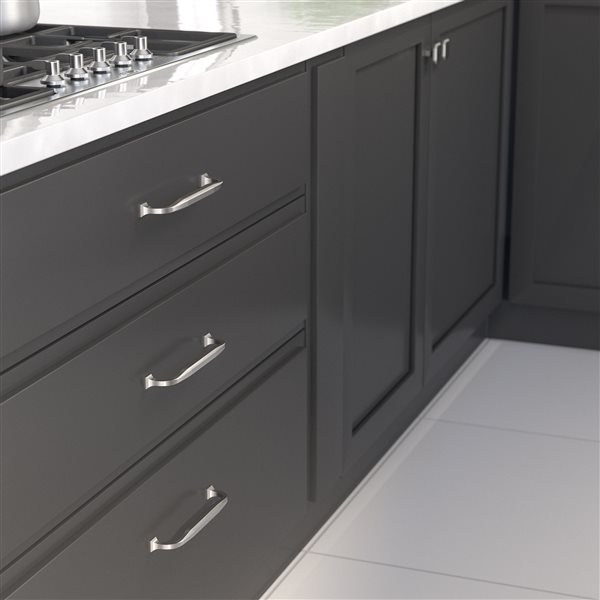 Richelieu Dorchester Transitional Cabinet Pull - 160-mm - Brushed Nickel