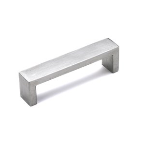 Richelieu Williamsburg Modern Cabinet Pull - 96-mm - Stainless Steel