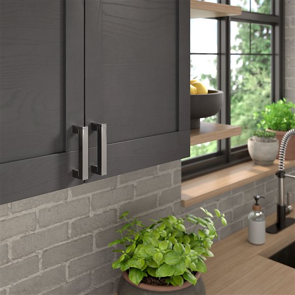 Richelieu Lipari Contemporary Cabinet Pull - 96-mm - Brushed Nickel