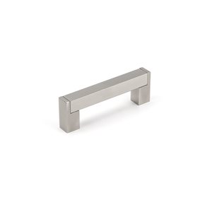 Richelieu Lipari Contemporary Cabinet Pull - 96-mm - Brushed Nickel