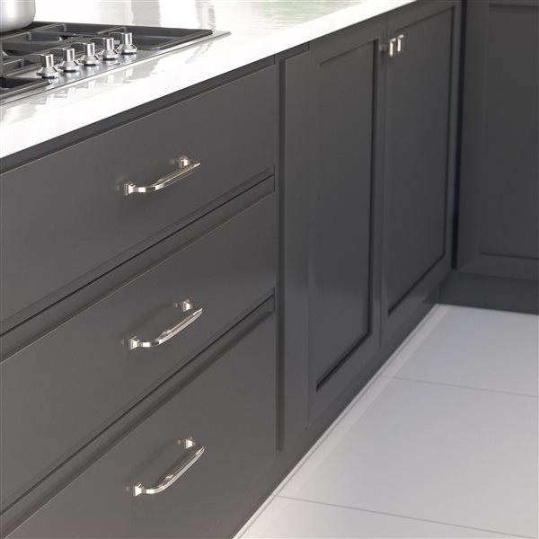 Richelieu Dorchester Transitional Cabinet Pull - 160-mm - Polished Nickel