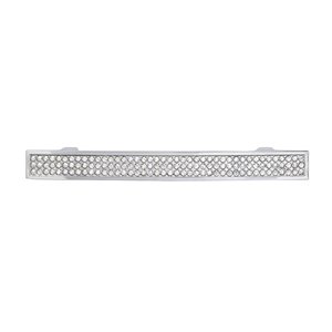 Richelieu Vence Contemporary Cabinet Pull - 96-mm - Crystal/Chrome