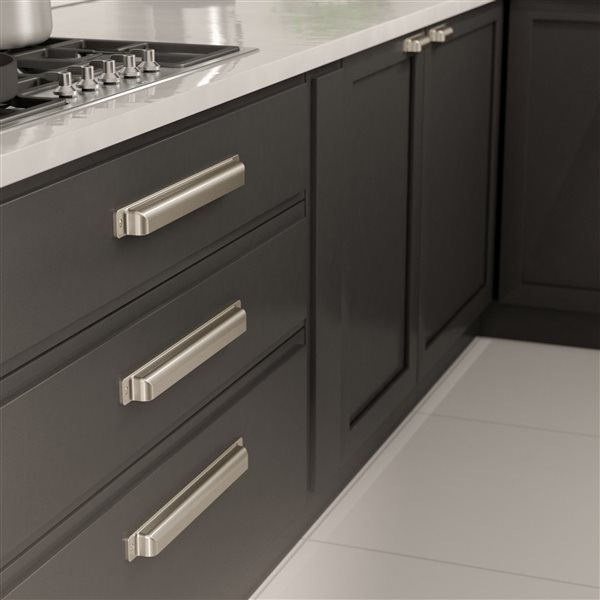 Richelieu Torino Transitional Cabinet Pull - 320-mm - Brushed Nickel