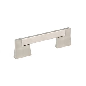 Richelieu Manhattan Contemporary Cabinet Pull - 96-mm - Brushed Nickel