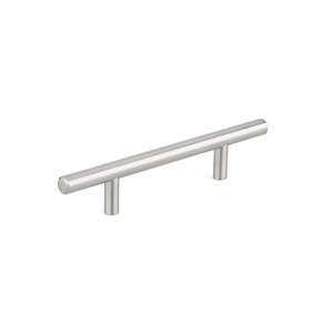 Richelieu Washington Contemporary Cabinet Pull - 96-mm - Stainless Steel