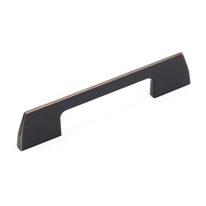 Richelieu Clason Contemporary Cabinet Pull - 96-mm - Oil Rubbed Bronze