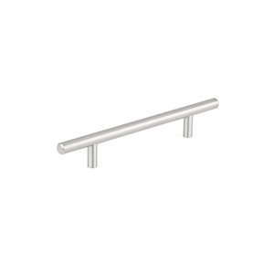 Richelieu Washington Modern Cabinet Pull - 128-mm - Stainless Steel