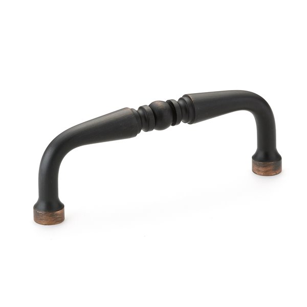 Richelieu Laval Traditional Cabinet Pull - 76-mm - Oil Rubbed Bronze