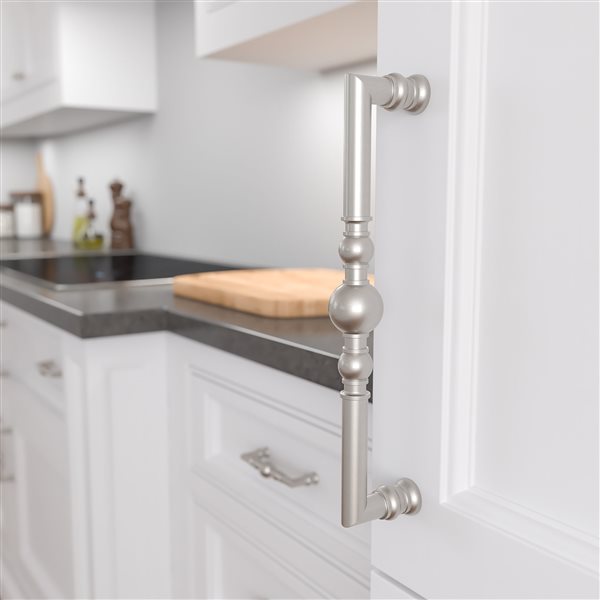 Richelieu Firenze Traditional Cabinet Pull - 320-mm - Brushed Nickel