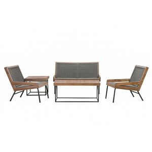 Ensemble de conversation Arias de Patioflare, naturel, 5 pcs