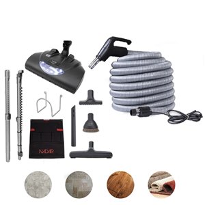 Ensemble d'accessoires d'aspirateur central électrique de Nadair
