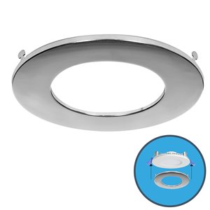 Nadair Slim Clip on Colour Trim for LED Panel Light - Antique Brass