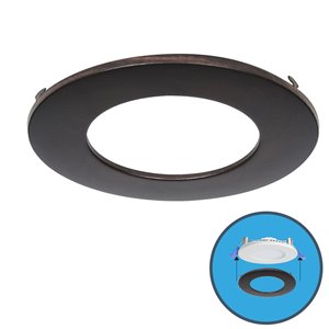 Garniture de couleur pour luminaires encastrés Ultra Mince de Nadair, laiton