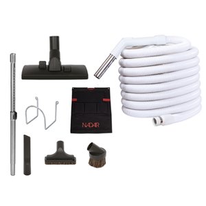 Ensemble d'accessoires d'aspirateur central pour le garage de Nadair