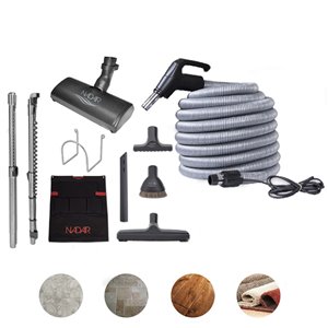 Ens. d'accessoires profilés pour aspirateur centrale de Nadair, 40 ft.