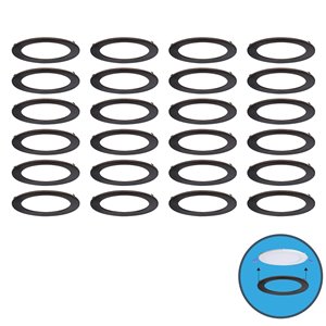 Nadair Ultra Slim Clip on Colour Trim - 24 Pack - Oil Rubbed Bronze