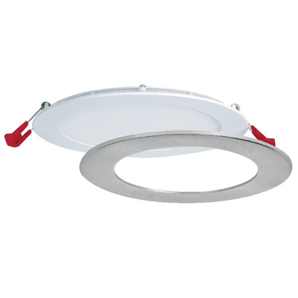 Nadair LED Recessed Round Slim Light with 3 Colour Temperatures - 6-in