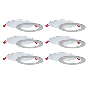 Nadair LED Recessed Slim Light with 3 Colour Temperatures - 6-in