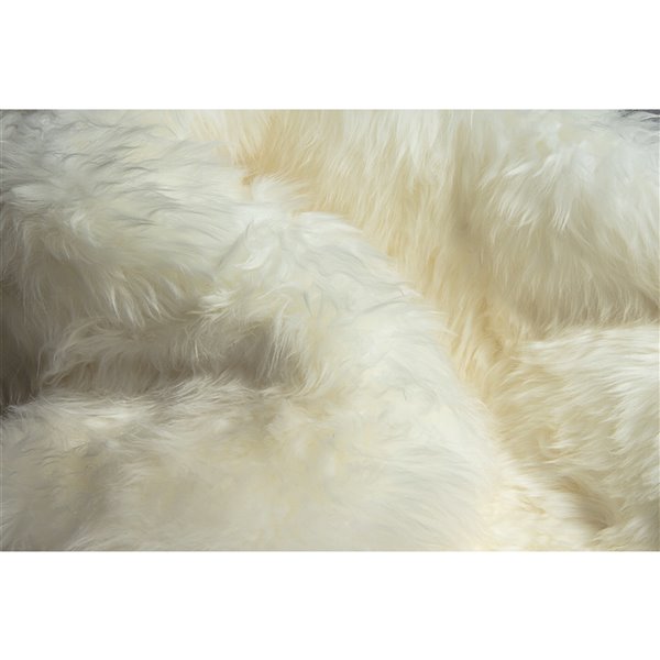 Lifestyle Natural Sheepskin Lifestyle Natural Indoor Handcrafted Area Rug - 3-in x 5-in