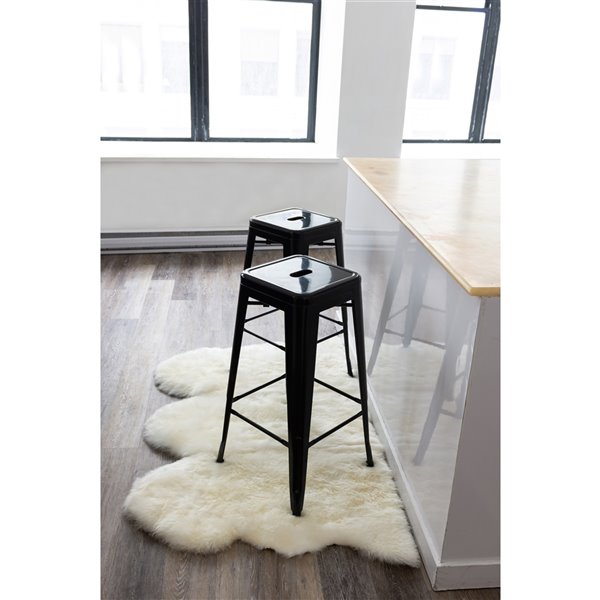 Lifestyle Natural Sheepskin Lifestyle Natural Indoor Handcrafted Area Rug - 3-in x 5-in