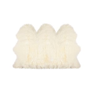 Lifestyle Natural Sheepskin Lifestyle Natural Indoor Handcrafted Area Rug - 3-in x 5-in