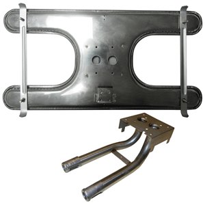 Music City Metals Double Bar Burner for Broilmaster Gas Grills - Stainless Steel - 15.88-in