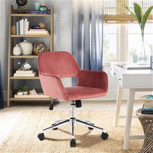 Chaise de bureau réglable moderne de Homycasa, rose