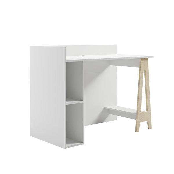 Nexera Atypik Plywood Home Office Set - 3 Pieces - White