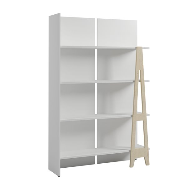Nexera Atypik Plywood Home Office Set - 3 Pieces - White