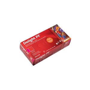 Aurelia Delight Vinyl Powder-Free Examination Gloves - Clear - Medium -