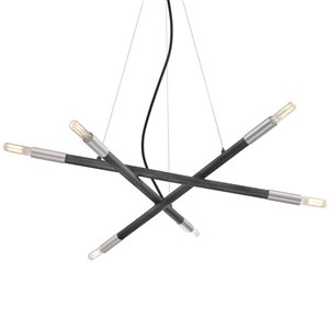 Westinghouse Felix Modern LED Chandelier - 6-Light - Aluminum
