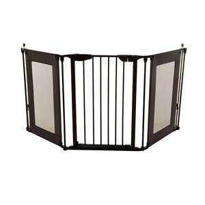 Dreambaby Denver Safety Adpata Gate - 3-Panel - 79-in x 29-in - Black Metal