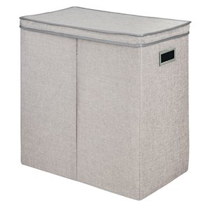 Greenway Collapsible Double Sorter Laundry Hamper - Linen - 25-in x 24-in - Grey