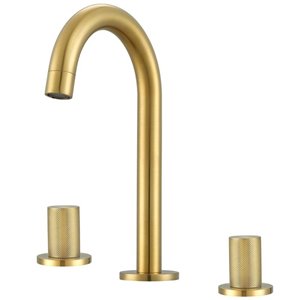 Ancona Industria Widespread Bathroom Sink Faucet - 2-Handle - Brushed Gold