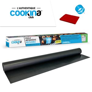 Feuille polyvalente réutilisable COOKINA Club pour la cuisson au four, 40 cm x 150 cm