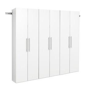 Prepac HangUps 3-Piece Storage Cabinet Set - 72-in - White