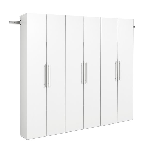 Armoire accrochable HangUps à 3 pièces de Prepac, 72 po, blanc