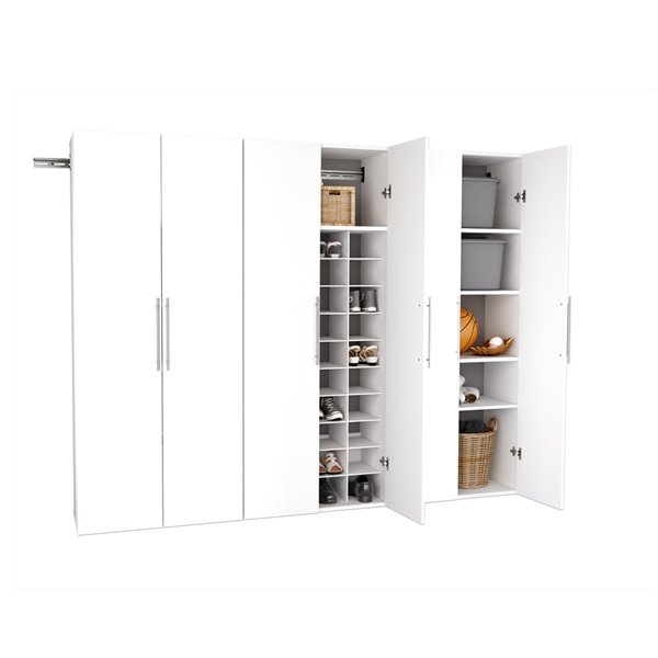 Prepac HangUps 3-Piece Storage Set - 90-in - White