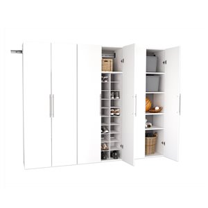 Prepac HangUps 3-Piece Storage Set - 90-in - White