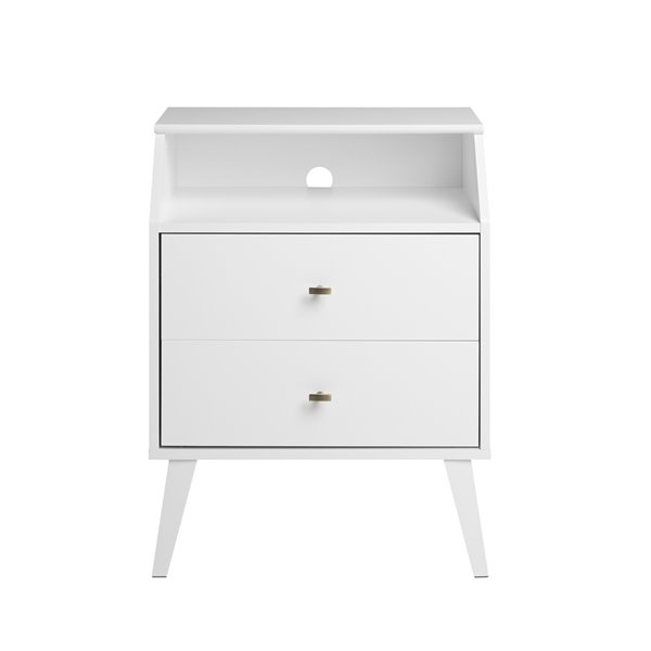 Prepac milo on sale white nightstand