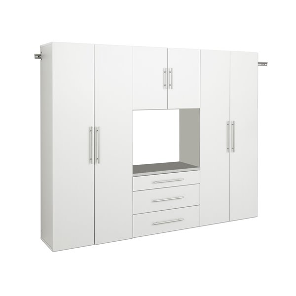 Armoire accrochable HangUps à 4 pièces de Prepac, 90 po, blanc