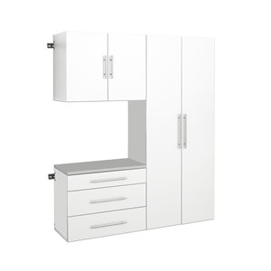 Prepac HangUps 3-Piece Storage Cabinet Set - 60-in - White