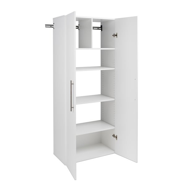 Armoire accrochable HangUps à 6 pièces de prepac, 120 po, blanc