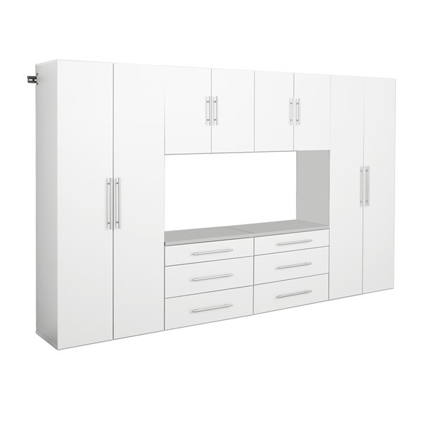 Armoire accrochable HangUps à 6 pièces de prepac, 120 po, blanc