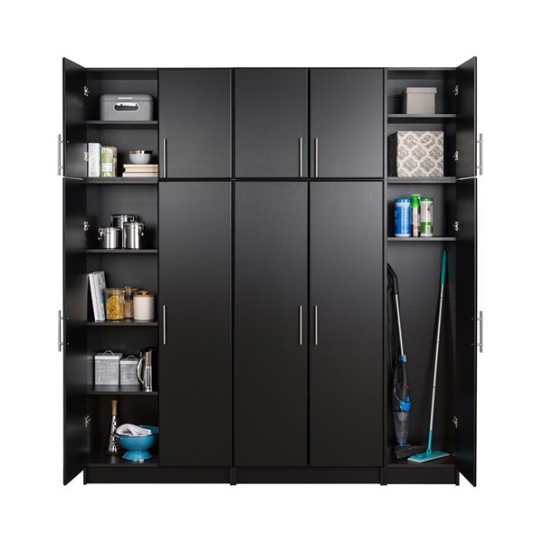 Prepac Elite 6-Piece Storage Set - 80-in - Black