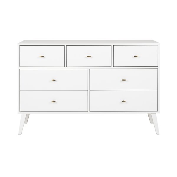 Prepac Milo 7-Drawer Dresser - White